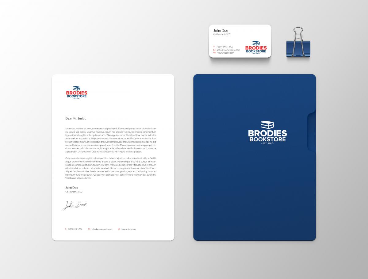 Brodies Bookstore - Logo - Stationery