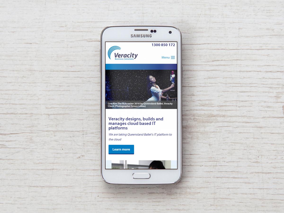 CSS Light promotes Veracity website design by iFactory
