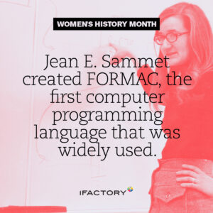 Sammet Computer. Man Top 10 women in the history of tech - iFactory