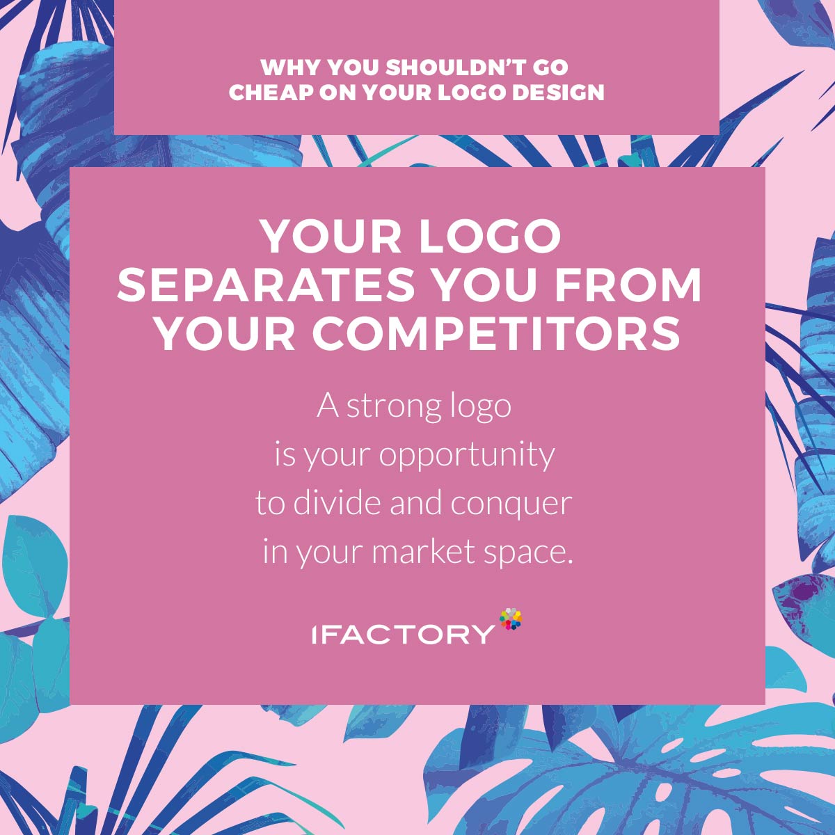 5 reasons why you shouldn’t go cheap on your logo design – Your logo separates you from your competitors