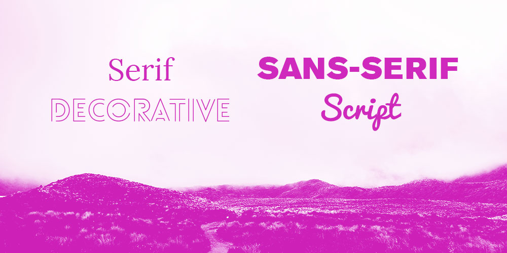 Font styles