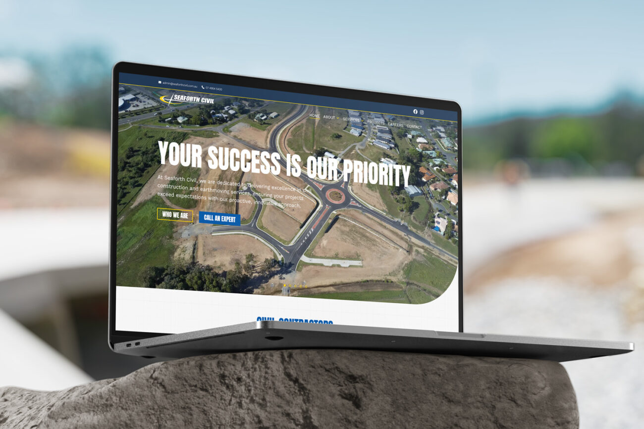 Seaforth Civil website by iFactory Brisbane