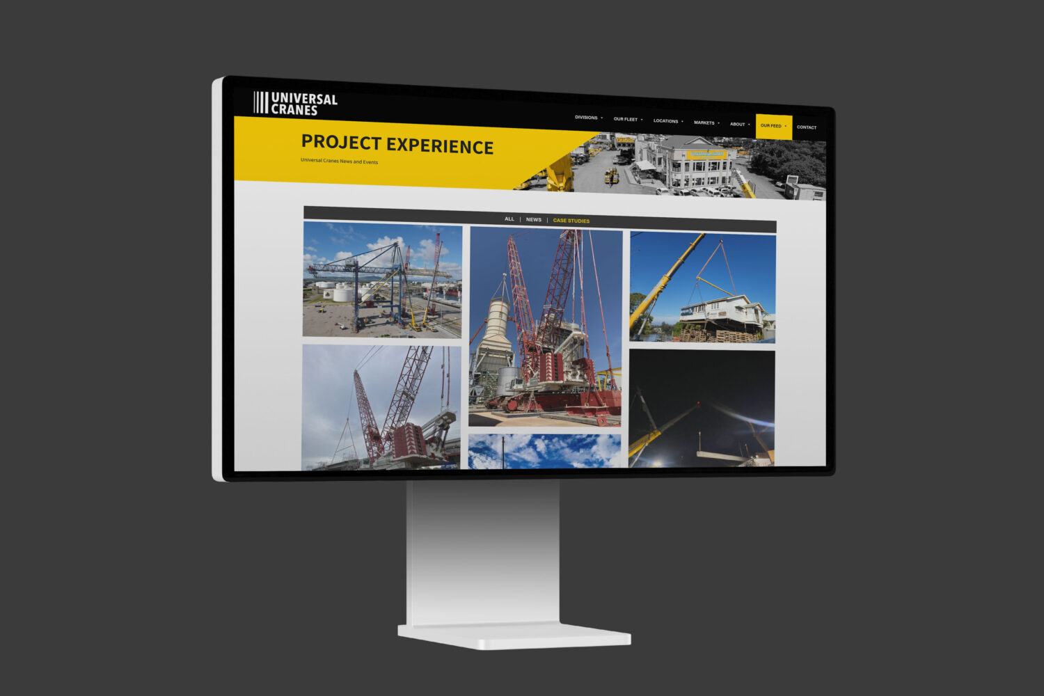Universal Cranes Website by iFactory Brisbane